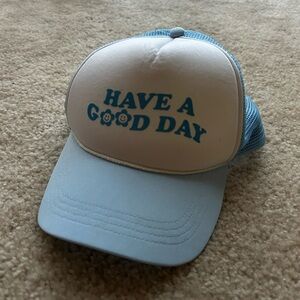 Blue and White Trucker Hat